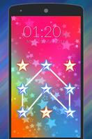 Star Pattern Lock Screen Affiche