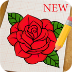Learn To Draw Flowers easily 🌷 🌹 : Step By Step icône