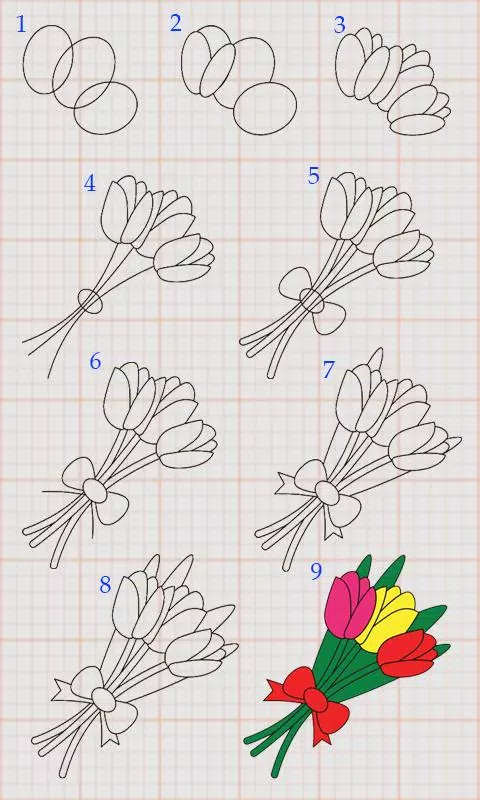 Descarga de APK de Cómo dibujar flores fácilmente 🌷 🌹 paso a paso para Android de flores paso a paso Descarga de APK de Cómo dibujar flores fácilmente 🌷 🌹 paso a paso para Android