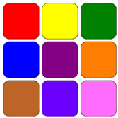 Learn colours playing icon
