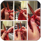 Knit knitting booties Zeichen