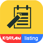 Learn korean by listing ikona