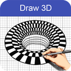 How to Draw 3D icône