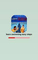 learn swimming easy steps poster