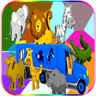 learn colors with animals أيقونة