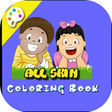 All Skin Kids Coloring Book-icoon