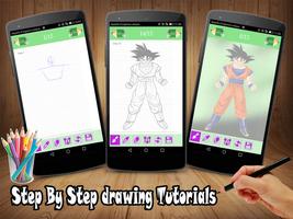 How To Draw DBZ اسکرین شاٹ 1