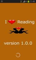 I love reading : free books poster