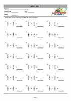 پوستر Grade-3-Maths-Fractions-WB