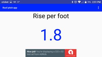 Roof pitch calculator gauge 截图 1