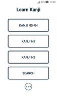 Learn Kanji N5 - N2 Affiche