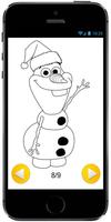 Learn How to Draw Olaf with Santa Claus Hat screenshot 1