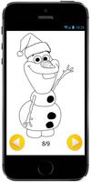 Learn How to Draw Olaf with Santa Claus Hat Screenshot 1