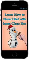 Learn How to Draw Olaf with Santa Claus Hat capture d'écran 2