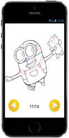 Learn How to Draw Bob the Minion with a Teddy Bear capture d'écran 3