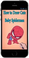 Learn How to Draw Cute Baby Spiderman for Kids ảnh chụp màn hình 3