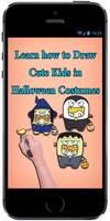 Learn how to Draw Cute Kids in Halloween Costumes capture d'écran 3