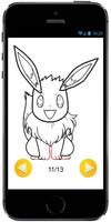 How to Draw Eevee from Pokemon : Drawing Tutorial স্ক্রিনশট 3