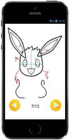 How to Draw Eevee from Pokemon : Drawing Tutorial স্ক্রিনশট 2