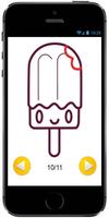 Learn how to Draw Cute Kawaii Food for Kids Ekran Görüntüsü 3