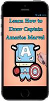 Learn How to Draw Cute Baby Captain America Marvel screenshot 3