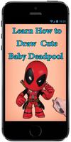 How to Draw chibi kawaii Cute Baby Deadpool Comics capture d'écran 3