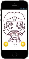 How to Draw Cute Baby Wonder Woman of superheroes スクリーンショット 2