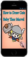 How to Draw Chibi kawaii Cute Baby Thor Marvel screenshot 2