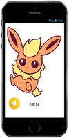 How to Draw Cute Flareon Baby Style from Pokemon اسکرین شاٹ 1