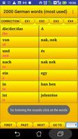 2000 German Words (most used) Affiche