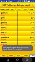 2000 Turkish Words (most used) poster