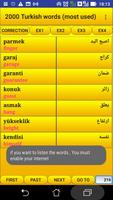 2000 Turkish Words (most used) screenshot 2