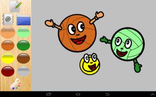 Colorful Balls Sport kids Draw capture d'écran 3