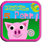 Maths with the pig Penny icône