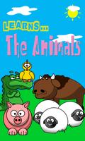 Learns the Animals colorful Affiche