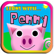 Learns with the pig Penny