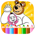 coloring pages for Misha bear