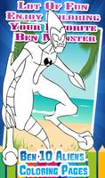 Coloring pages for ban 10 aliens and monsters imagem de tela 3