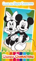 Coloring pages for all Disneyy characters Cartaz