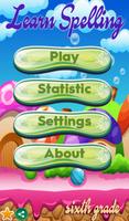 Learning English Spelling Game for 6th Grade FREE Affiche