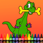 Dino Coloring drawing book simgesi