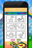 Dino Coloring book dessin capture d'écran 2