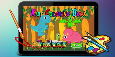 Dinosaur Coloring Book for Kid 포스터