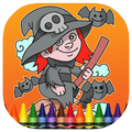 Halloween Coloring Book Games