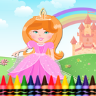 Princess Coloring Book icône