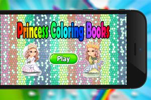 Princess Coloring Book Affiche