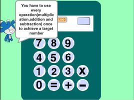 Mixed Operations Game - Broken Calculator poster