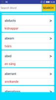 English To Swedish Dictionary capture d'écran 1