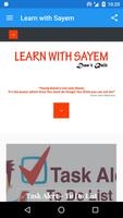 Learn with Sayem Affiche