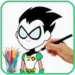 How to draw - Titans Go